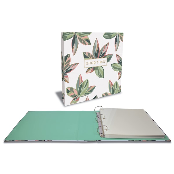 Better Office Products Large 3-Ring Padded Photo Album, Magnetic Self-Stick, 50 Double Sided Photo Mounting Shts 32120 - main